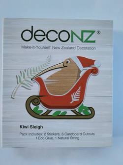 Kiwi  Sleigh- NZ DIY Decoration