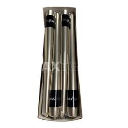 Metallic Platinum Taper Candle - price per each