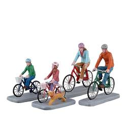Family  Bike  Ride Set of 4
