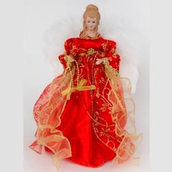 Red Gold Angel Tree Topper - LGE