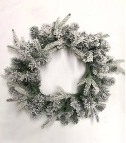 Mixed Pine Snowed Wreath
