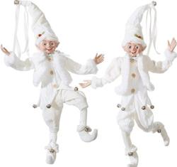 White Knit Elf  2 assorted - Price per each