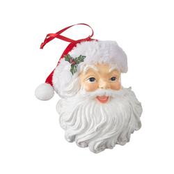 Santa Face Hanging Ornament - 15cm