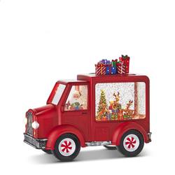 Lit Musical Santa and Reindeer Water Truck