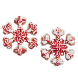 Peppermint Snowflake Ornament (2 assorted)