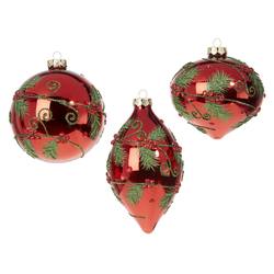 Berry Branch Hanging Ornament - 3 Assorted