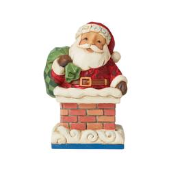 Santa In Chimney, Mini Figurine