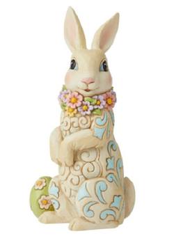 Bunny with Floral Wreath