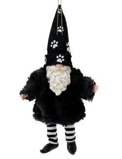 Gnome Furry Pet ornament - Black