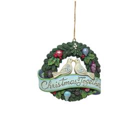 Christmas Together Wreath Hanging Ornament