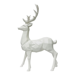 White Standing Deer