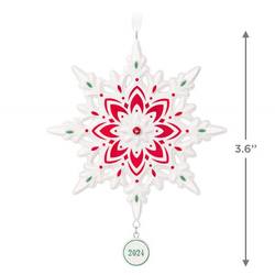 2024 Snowflake Porcelain Ornament
