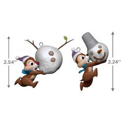 2024 Disney Chip and Dale Up to Snow Good Ornaments, Set of 2