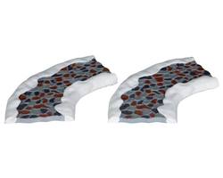 Stone Road - Curved, Set of 2