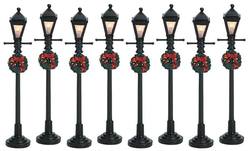 4" Gas Lantern Street Lamp - Set of 8