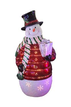Giant Fibre Optic Snowman - LED