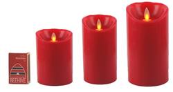 Light-up Moving Wick Candle - Red - Medium