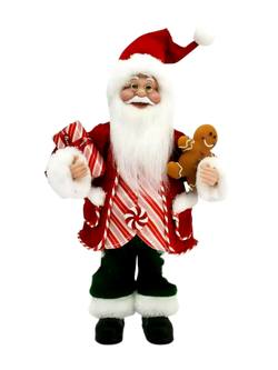 Standing Santa - Candy Cane
