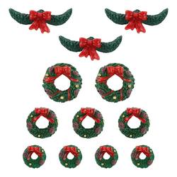 Garland  &  Wreaths,  set of  12