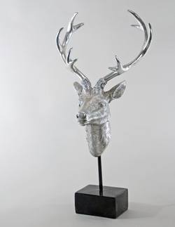 Deer Head Table Top - Silver