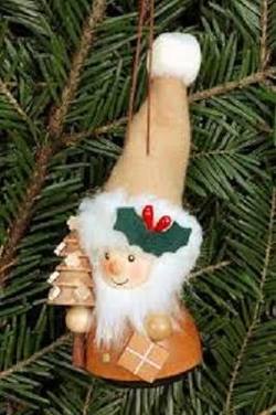 Santa Ornament- natural