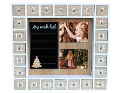 Advent calender with photo frame &Blackboard