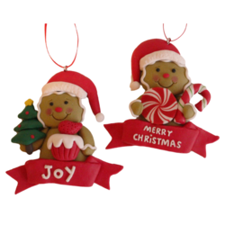 Gingerbread Boy & Girl set of 2