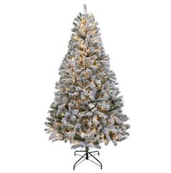 North Star Flocked - 7ft Tree - Prelit