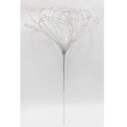 Glass Beaded Pick - Silver