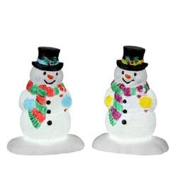 Holly Hat Snowman  - Set of 2
