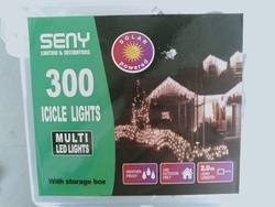 Solar Icicle Lights 300LED - MULTI