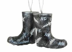 Silver Fern Gumboots Hanging Ornament
