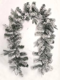 Snowy Pine Garland - 6'