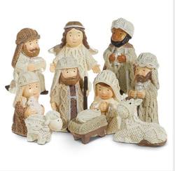 Nativity set of 10  height   6cm