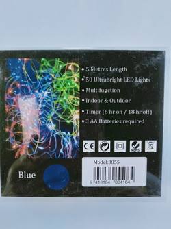 Blue - Silver wire - 5M