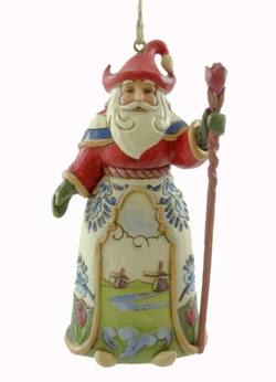 Dutch  Santa Hanging Ornament