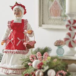 Mrs Claus with Basket of Cookies