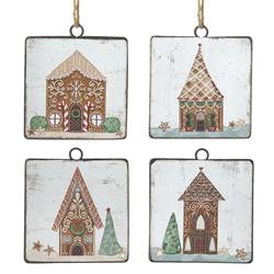 Gingerbread House Hanging Ornament (4 Assorted) - 12.5cm/5"