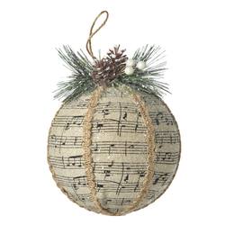 Sheet Music Ball Hanging Ornament