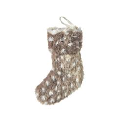 Faux Fawn Fur Stocking- Small