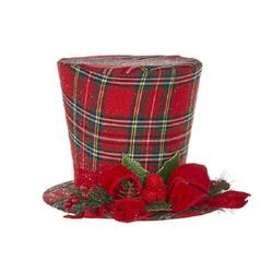 Top Hat - Red Tartan