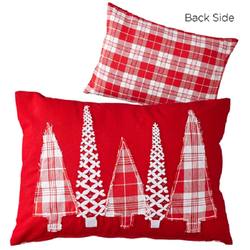 Patchwork Cushion - Red