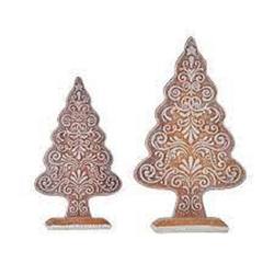 Gingerbread Trees - Set of 2