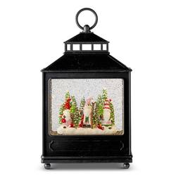 Gnomes in Forest - Lit Water Lantern