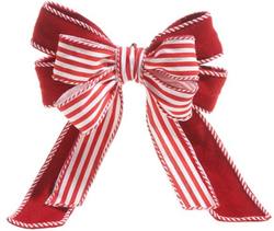 Candy Cane Striped Bow