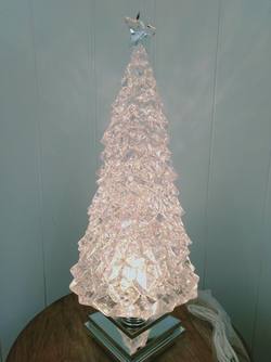 Acrylic Swirling Glitter Tree