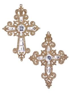 Jeweled Cross Ornament