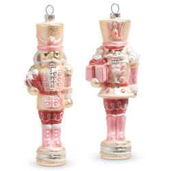 Glittered Nutcracker Ornament - 2 assorted