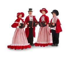 Carollers - Set of 4 - Red & White