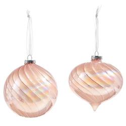 Iridescent Pink Hanging Ornament, 2 Assorted